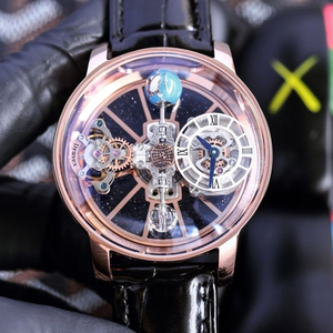 <span class=keywords><strong>Montre</strong></span> mécanique tendance et élégante Jacobs Celestial Tourbillon, étanche 30m, bracelet en cuir pour homme - Product Image 1
