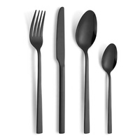 Vente en gros Ensemble de couverts de luxe en plaqué or et argent Vaisselle en acier inoxydable pour mariages Restaurants Hôtels avec boîte-cadeau