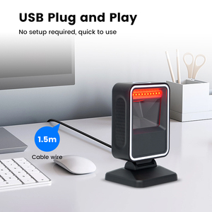 Dp980 Máy tính để bàn Máy quét mã vạch 1D 2D QR mã tự động quét tùy chỉnh giá siêu thị kiểm tra máy quét có dây - Product Image 6