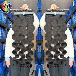 Lots de Cheveux Indiens Double Drawn Pas Chers, Ondulés, Vierge, Alignés dans le Sens de la Cuticule, Extensions de Cheveux Humains pour Vendeurs - Product Image 2