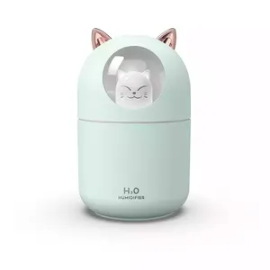 Mini taşınabilir araç nemlendirici H2o sprey sis makinesi kedi Pet hayvan sıcak gece lambası uçucu yağ difüzör