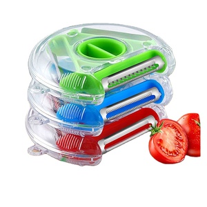 Multifunzione verdura frutta 3 In 1 funzione affettatrice magica frutta pelapatate utensile da cucina In acciaio inox taglio di verdure - Product Image 1