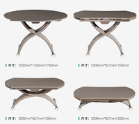 Table à manger multifonctionnelle de haute qualité, système à gaz, table basse relevable et rabattable pour gagner de la place, meubles de salon