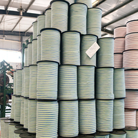Ruban poly durable de 12 mm bleu, blanc et vert pour clôture électrique, résistant aux UV et fiable pour l'agriculture