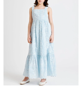 Robe d'été en coton pour filles, mignonne et confortable, avec des éléments décoratifs tendance, tissu doux, parfait pour les jeux, les voyages et les occasions décontractées - Product Image 4