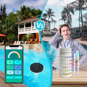 태양광 충전 7 in 1 투야 모니터 온도, 염분, ORP, 염소, pH, EC, TDS 측정기 (수영장 수질 검사용) - Product Image 3