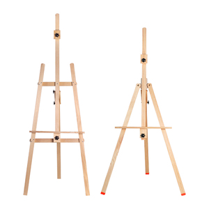 <span class=keywords><strong>Chevalet</strong></span> de peinture Huiyue HY-HJ multifonctionnel portable, sans installation, en bois brut, design pliable, couleur bois naturel - Product Image 5