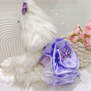 Vestido para Perro con Tirantes Elásticos Tipo Espagueti, Talla Pequeña, para Maltese, Yorkshire, Vestido de Princesa, Bonito, de Poliéster Sólido, para las Cuatro Estaciones - Product Image 4