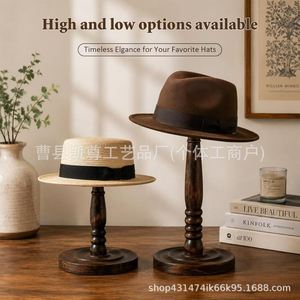 Solid wood <b>standing</b> <b>hat</b> rack, tabletop <b>hat</b> rack, clothing store <b>hat</b> holder, clothing window display solid wood <b>hat</b> holder, coat - Product Image 2
