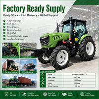 Tracteur agricole LAWNIO à prix de gros, moteur diesel 4 cylindres, performance 4x4 pour la récolte
