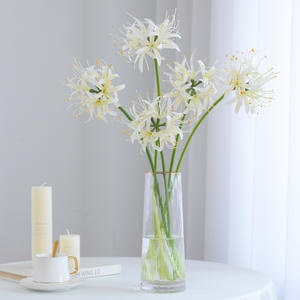 Flores Artificiales <span class=keywords><strong>Lycoris</strong></span> <span class=keywords><strong>Radiata</strong></span>, Lirio Araña Rojo Simulado, Hecho a Mano, Suave, para Decoraciones de Bodas, Decoración de Hoteles, Fotografía - Product Image 2