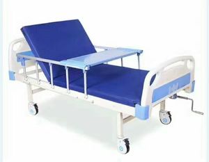 Lit médical d'hôpital manuel à une poignée, 1 fonction, lit de soins à domicile, utilisé pour les services ambulatoires hospitaliers - Product Image 5