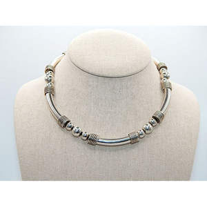 Impressionante. 925 girocollo in argento Sterling con botti e palline - Product Image 3