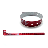 Bracelet personnalisé en vinyle, impression numérique antique, fermeture à pression, jetable, holographique, imperméable, durable, résistant aux déchirures