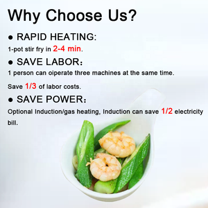 Robot De Cocina De Inducción/gas Para Restaurante, Máquina Automática Para Freír Arroz, <span class=keywords><strong>Wok</strong></span> - Product Image 3