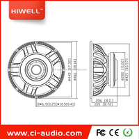 Subwoofer double 18'' Haut-parleurs PA professionnels 1500 Watts RMS Amplifiés Alto Falante