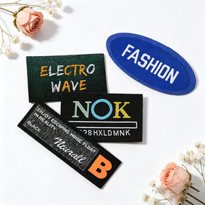 OEM Custom Woven Garment <b>Labels</b> Fine Weaving Logo Fabric Tags Customized Brand <b>Name</b> And Care <b>Labels</b> For Fashion Wear Apparel - Product Image 3
