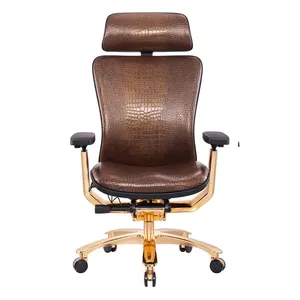 Boss Kantoormeubilair High End Beste Kwaliteit Executive Goud Luxe Stoel Voor Kantoor