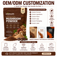 Poudre de café aux champignons marque privée TK Amazon transfrontalier, poudre de café aux champignons naturels Ganoderma noir instantané