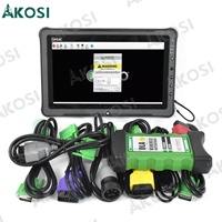 Nuevo Escáner de Camiones Diésel de Uso Pesado, Herramienta de Diagnóstico de Flotas, Adaptador DLA+2.0, Motor de Flota Comercial + Tableta Getac F110