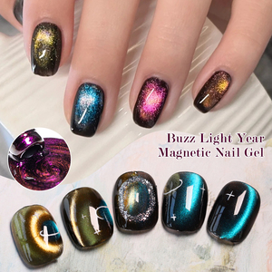 <span class=keywords><strong>Vernis</strong></span> à ongles semi-permanent MEET ACROSS 7ml, gel pour nail art, noir brillant, perles de verre, gel magnétique - Product Image 3