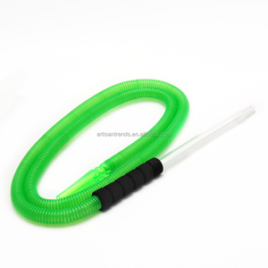 Factory Wholesale Frosted Plastic <strong>Hookah</strong> Accessories Disposable Shisha <strong>Pipe</strong> with Glass Handle and <strong>Hookah</strong> Shisha Hose - Product Image 5