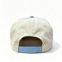 Gorra de Béisbol Personalizada con Logotipo Bordado en 3D, 5 Paneles, Visera en Contraste, Dos Tonos, Gorras de Boda, Gorra Trucker de Sarga de Algodón con Cierre a Presión