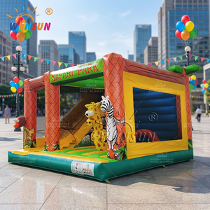 Parque de Juegos Inflable Comercial WINSUN con Animales del Bosque para Niños, Trampolín Inflable - Product Image 1