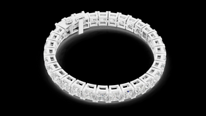 Lab Grown Diamond Tennis <b>Bracelet</b> Crafted in Sterling <b>Silver</b> Featuring Timeless Elegance Brilliant Party Gift Classic - Product Image 4