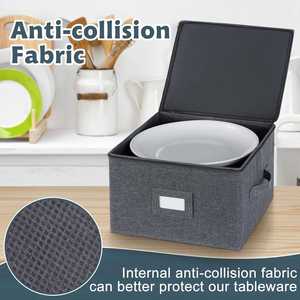 Caja de Almacenamiento Apilable para Platos y Vajilla, Fabricada en China con Tela Oxford Catiónica y Carcasa Rígida - Product Image 6