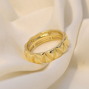 Lujo latón fantasía oro vermeil CZ piedras <span class=keywords><strong>PYRA</strong></span> pavé anillo de diamantes - Product Image 4