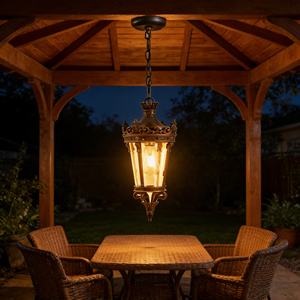 Lámpara de Poste LED con Certificación UL de 27 Pulgadas, Iluminación Exterior Impermeable para Jardín, Patio, Porche, Canal, Lámpara Decorativa para Jardín - Product Image 6