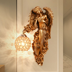 Linterna DE LA Virgen María para decoración de sala de estar, luces de pared, dormitorio de Hotel, lámparas de pared de diosa sagrada Venus dorada - Product Image 3