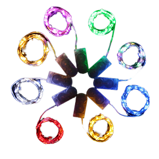 Hot Sale Fairy String Lights 1M 10LEDs/2M 20LEDs/3M 30LED Battery Operated Mini LED Starry Lights String for Wedding Christmas