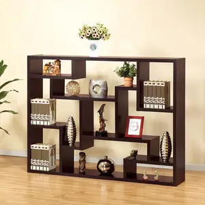 NOVA DMUD035创意设计家居装饰几何方形迷宫黑橡木木制书柜