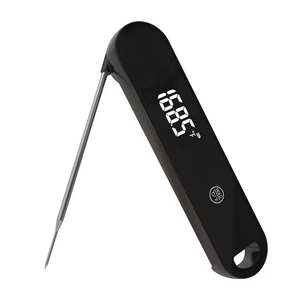 เครื่องวัดอุณหภูมิเนื้อดิจิตอลอ่านได้ทันทีแบบใหม่ที่ชาร์จ USB ขนาดใหญ่จอแสดงผล LCD เครื่องวัดอุณหภูมิอาหารและเนื้อสัตว์ - Product Image 3