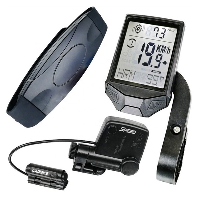 Wireless Waterproof 3IN1 Multi-Function Bike Cycling Computer Bicycle Speedometer Odometer with Smart Sensor