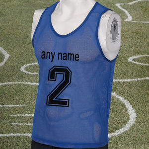 Chalecos Deportivos Personalizados con Logotipo y Números para Equipos de Fútbol, Chalecos de Malla para Prácticas Deportivas, Ropa Deportiva para Adolescentes, Malla de Poliéster de 100g - Product Image 3