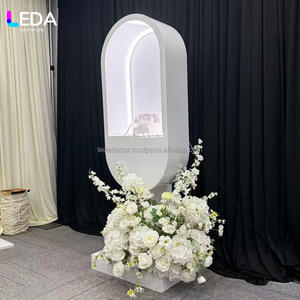 Teléfono LEDA con Mensaje Personalizado y Tira de Luz Blanca, Soporte de Teléfono para Escenario de Boda, Fondo para Decoración de Eventos de Boda, Gran Venta - Product Image 4
