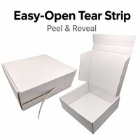 Boîtes d'emballage en carton ondulé pliables personnalisées avec logo imprimé pour cadeaux, chaussures, vêtements, expédition