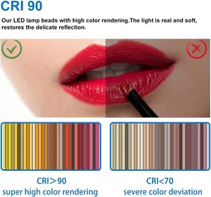 Moderno contemporaneo Frameless rotondo LED specchio di vanità luce 5mm di vetro di spessore con illuminazione a LED per il trucco - Product Image 5