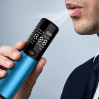 Testeur d'alcoolémie professionnel avec capteur semi-conducteur, batterie au lithium, modèle S3-Blue pour voiture et usage personnel