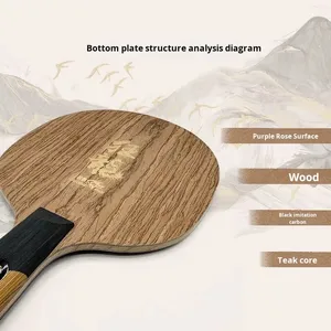 Raqueta <span class=keywords><strong>de</strong></span> <span class=keywords><strong>tenis</strong></span> <span class=keywords><strong>de</strong></span> mesa <span class=keywords><strong>de</strong></span> la serie Crazy Dragon <span class=keywords><strong>de</strong></span> Grado Profesional <span class=keywords><strong>de</strong></span> Piscis, hoja <span class=keywords><strong>de</strong></span> 7 capas <span class=keywords><strong>de</strong></span> carbono negro, ataques rápidos ambos - Product Image 3