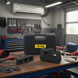 Kit de sertissage de flexibles pneumatiques portatif Vevor avec 4 matrices # 6 # 8 # 10 # Outil de réparation de climatisation automobile manuel 12 en 1 pour les conduites de climatisation - Product Image 2