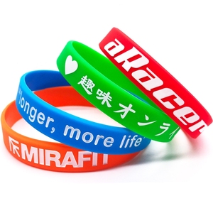 Bracelets promotionnels personnalisés en silicone fin, étanches, avec logo, cadeaux d'affaires, couleurs et logos personnalisés, impression sérigraphique - Product Image 2