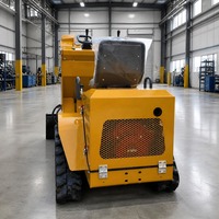 Mini-chargeuse compacte sur chenilles Hanhui 390 avec moteur 25 CV, direction assistée, forte puissance de levage, pour aménagement paysager et location
