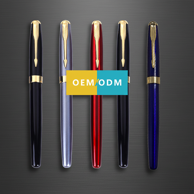 Executive Business Gift Fountain Pen Luxury Metal Design for Corporate Branding & Professional Office Signature Supplies