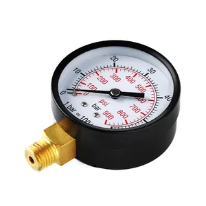 Medidor de pressão industrial de aço inoxidável, personalizável, medidor de pressão diferencial para combustível, ar, gás e água