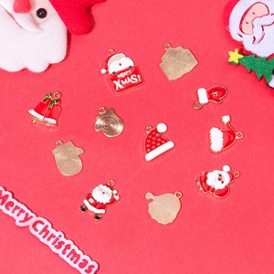 Collar de Navidad para Mujer, Colgante de Papá Noel, Joyería de Copo de Nieve, Regalo para Niñas, Set de Joyería Festiva, Collar para Fiesta, Dijes Lindos DIY - Product Image 2