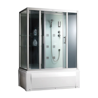Cabine de douche intelligente télécommandée, faible entretien, cabine de douche massante pour personnes âgées